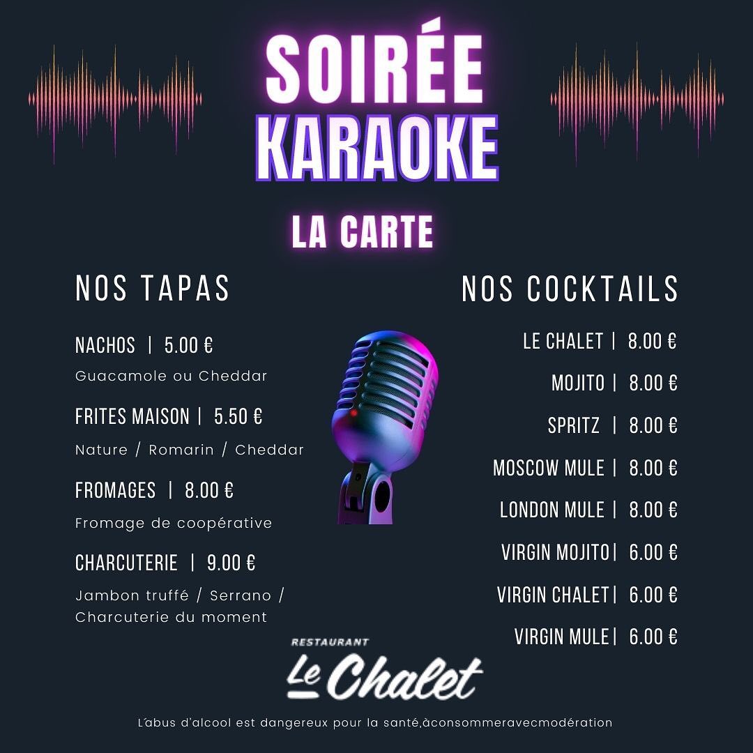 Karaoké au chalet